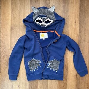 Mini Boden Kids Wolf Hoodie